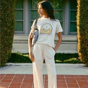 NWT Christy Dawn Taavi Pants in Alabaster Pinstripe